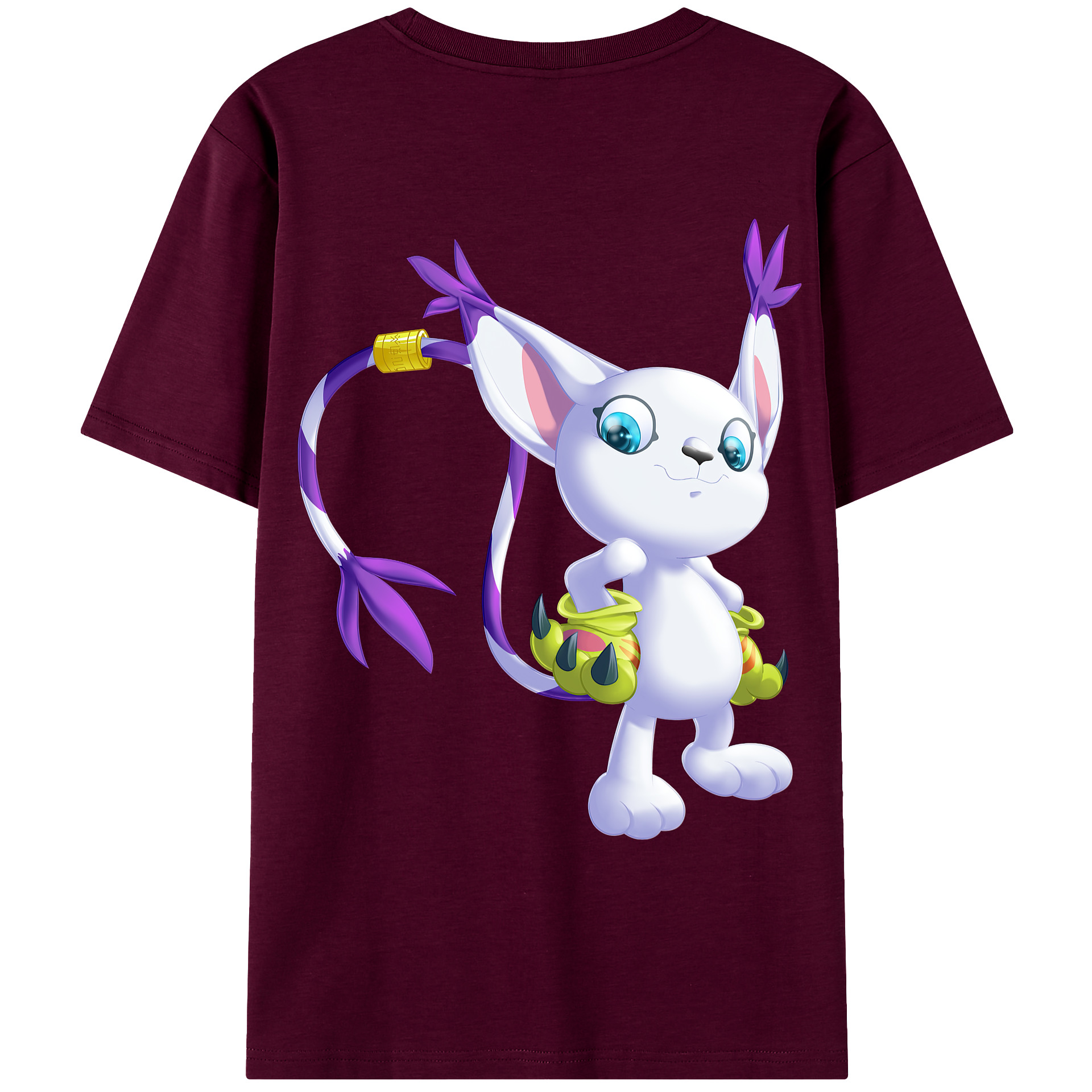 （画像用） Digimon デジタルモンスター/デジモン レディース半袖Tシャツ(バックプリント)